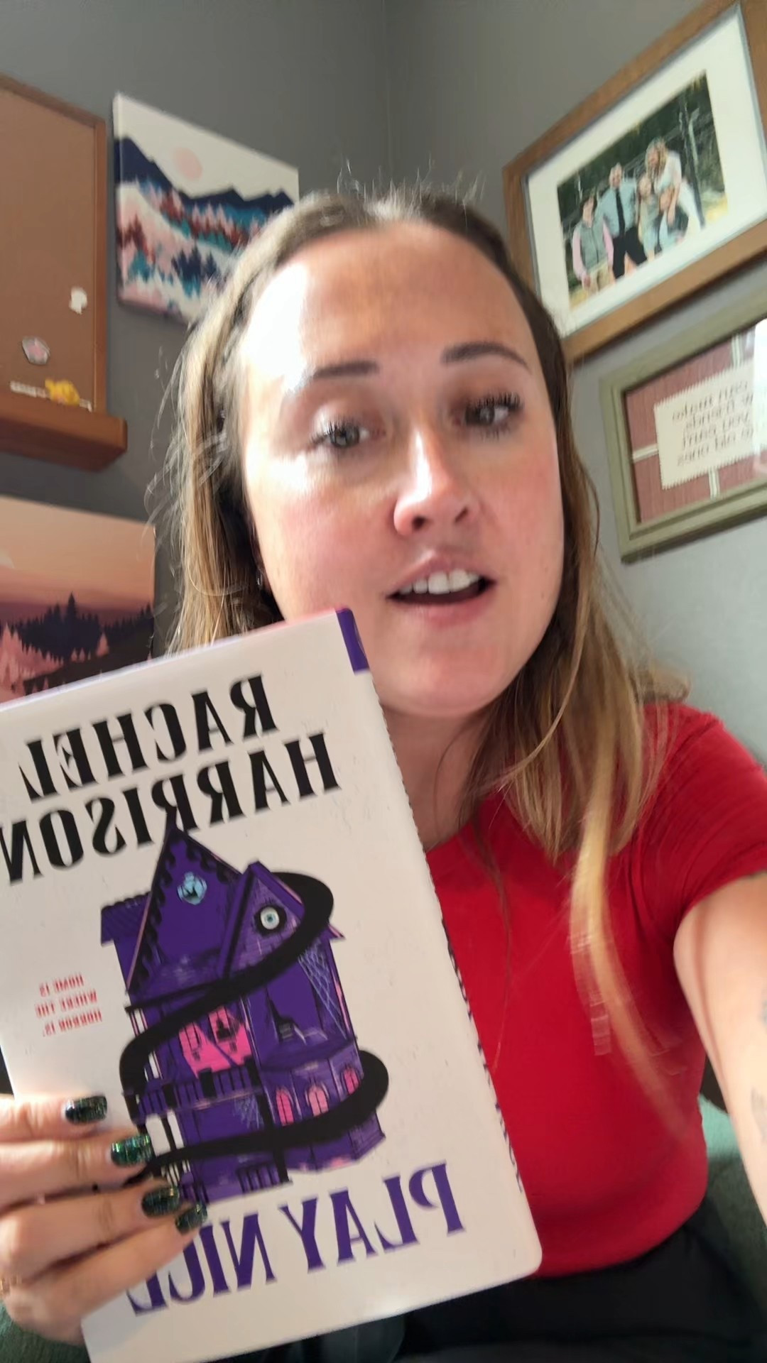 Love reading Play Nice by Rachel Harrison - great spooky read for October #booktok #books #spookyreads 