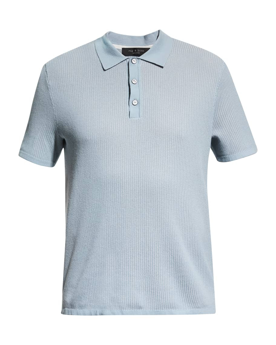 Rag & Bone Men's Harvey Knit Polo Shirt | Neiman Marcus