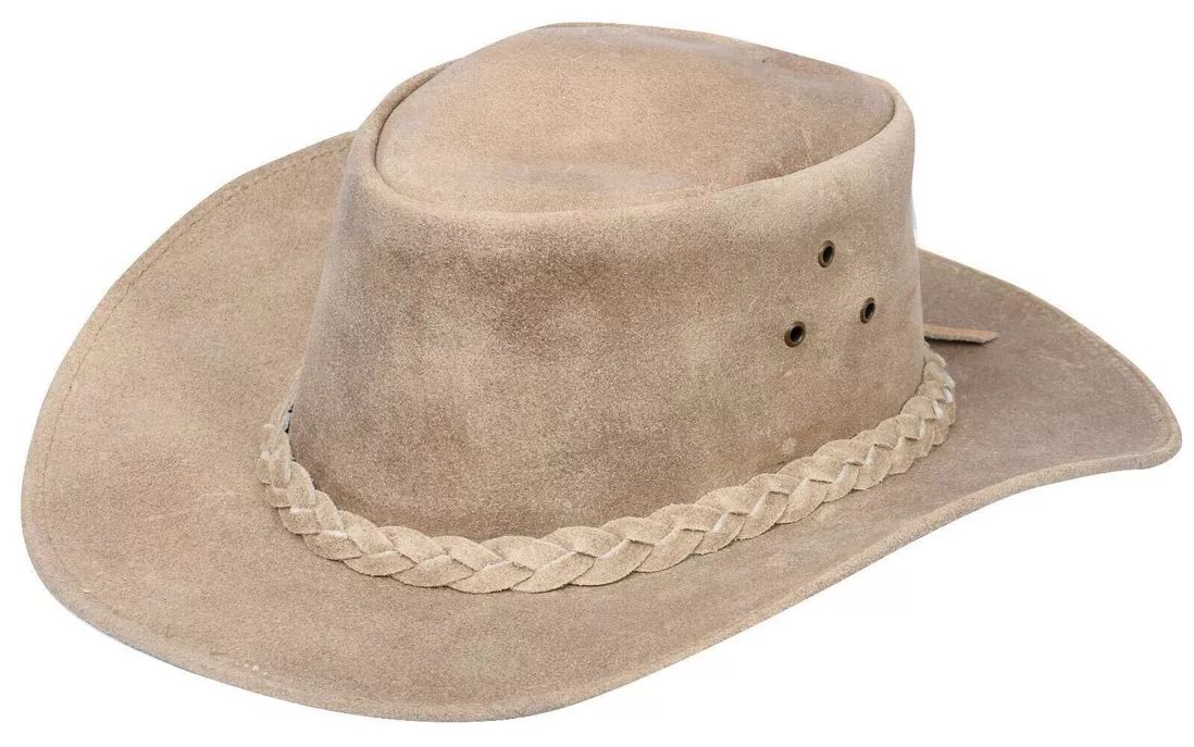 Cowboy Outback Real Leather Aussie Bush Hat | Debenhams UK