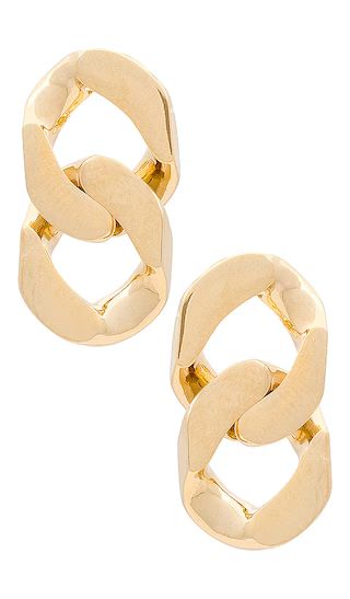 Link Up Earring in Gold | Revolve Clothing (Global)
