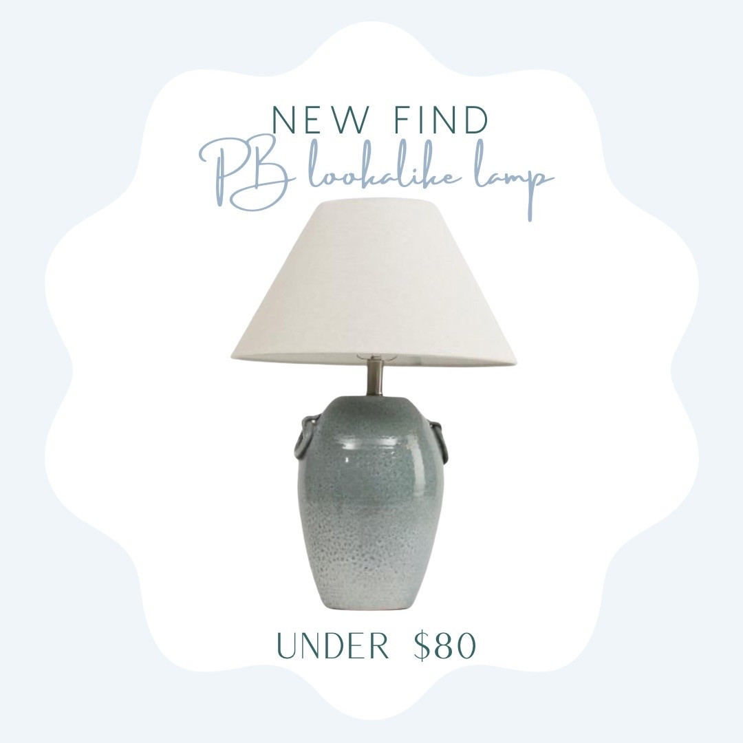 Look for less lamp under $80! Giving pottery barn vibes on a budget!