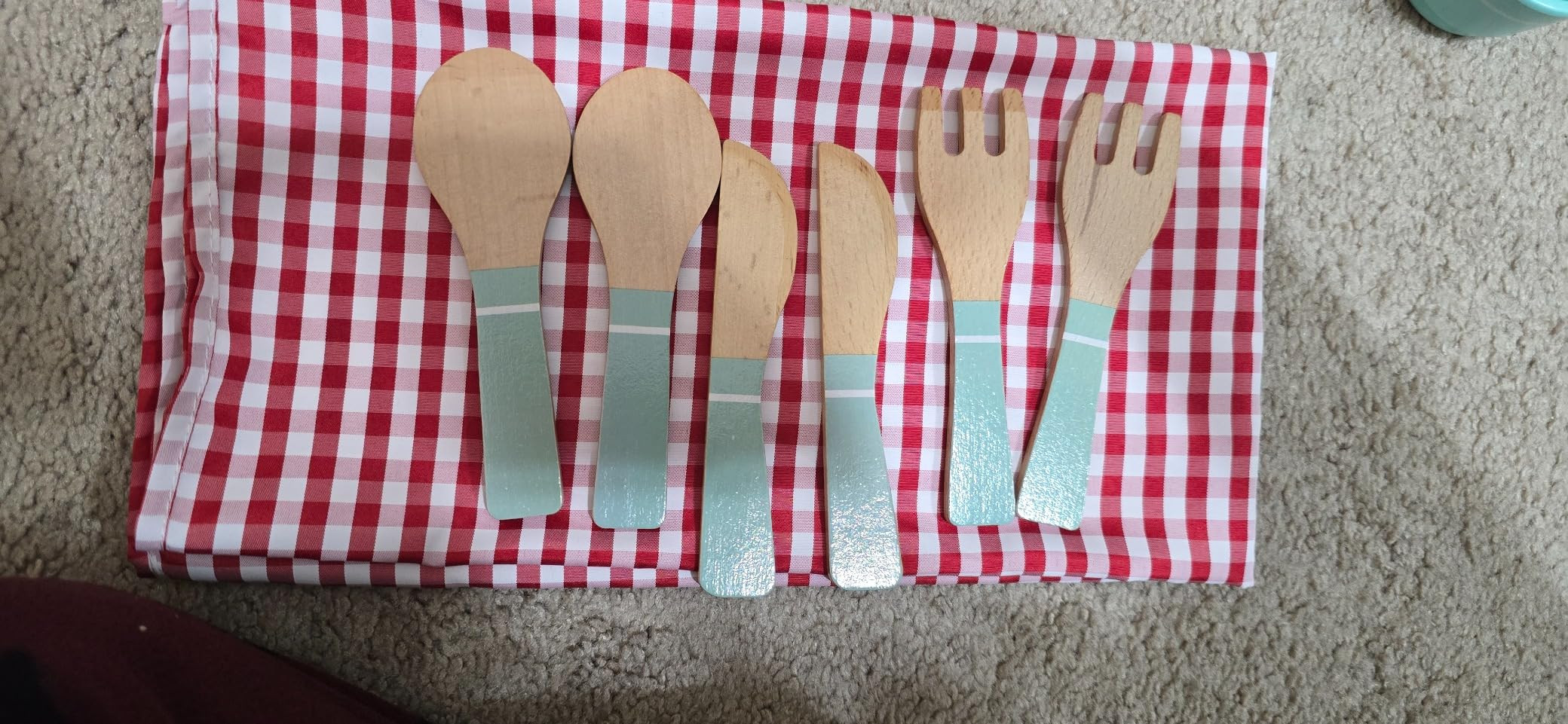 Fisher-Price Wood Pretend Play Toy Picnic Basket, 31-Piece Wooden Food Playset for Preschool Kids... | Amazon (US)