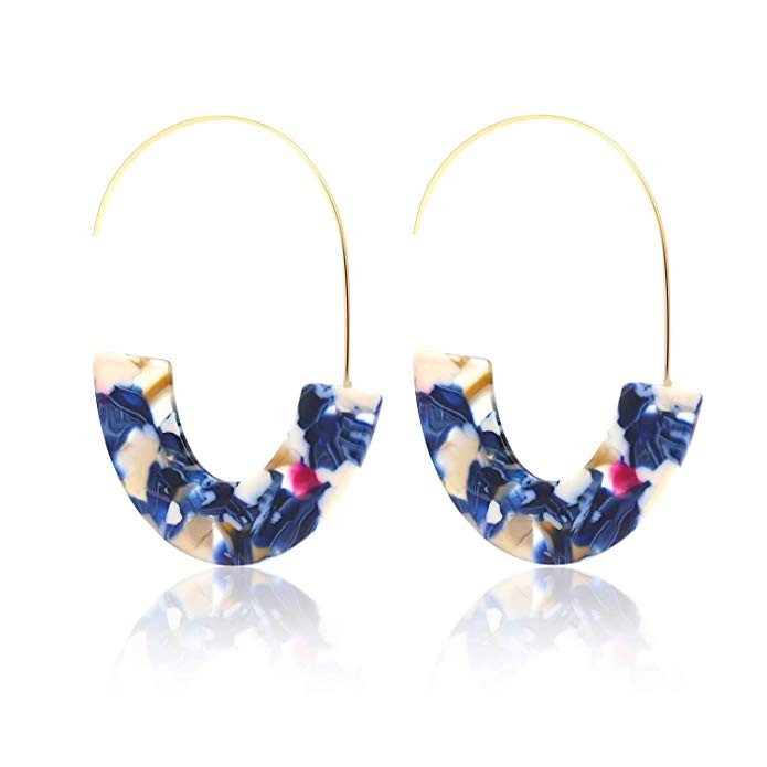 AIGE-Store Acrylic Earrings for Women Bohemian Statement Drop Leopard Earring Mottled Tortoise Re... | Amazon (US)