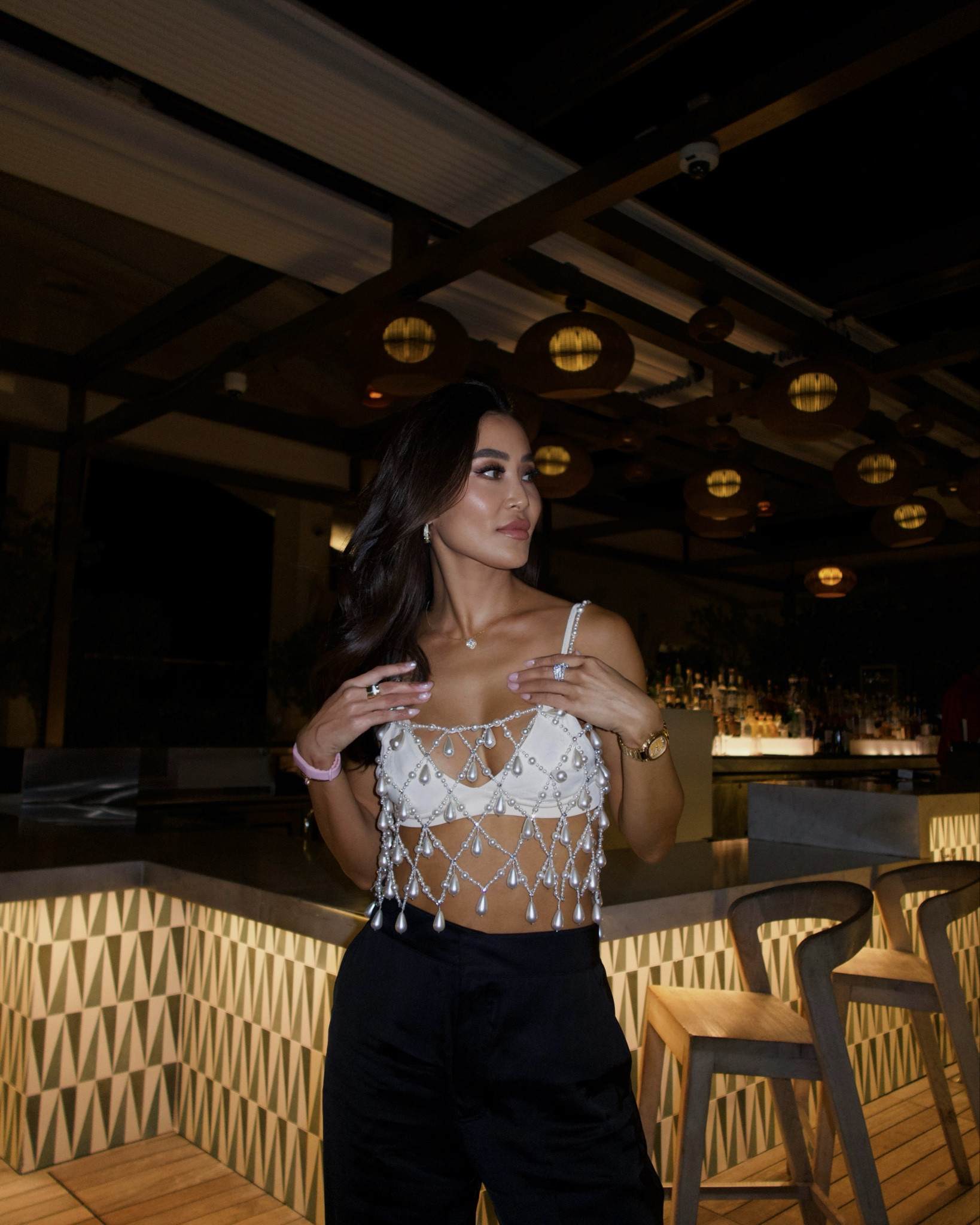 One of my favorite looks this weekend. Pearl top wearing XXS. 

#LTKStyleTip #LTKHoliday #LTKParties