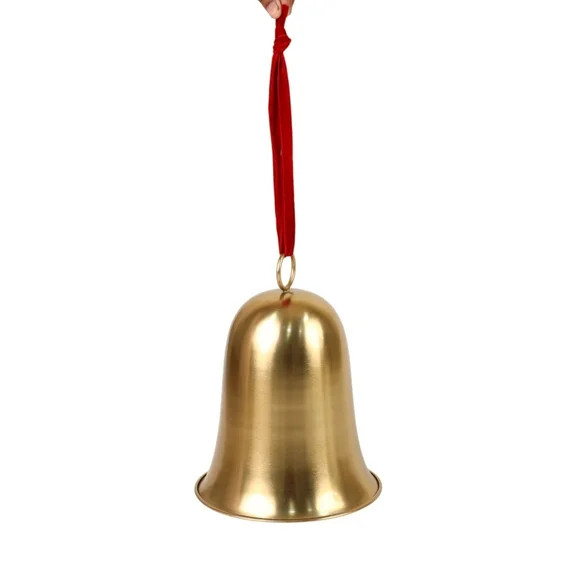 Metal Bell Hanging Christmas Decoration, Gold, 10.5", by Holiday Time | Walmart (US)