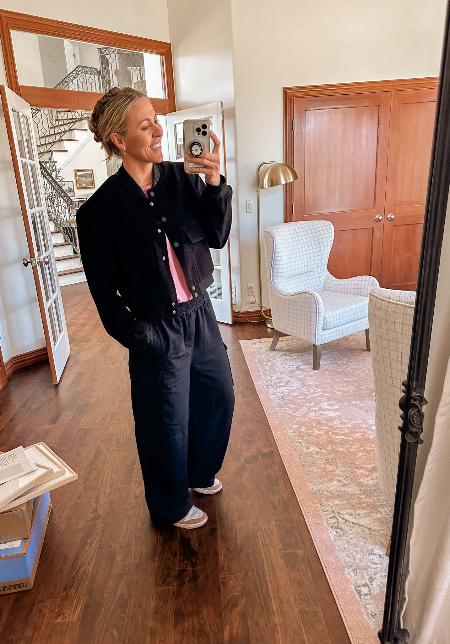 Wearing medium in these cargo pants from Walmart. On sale for $19!! 

#LTKsalealert