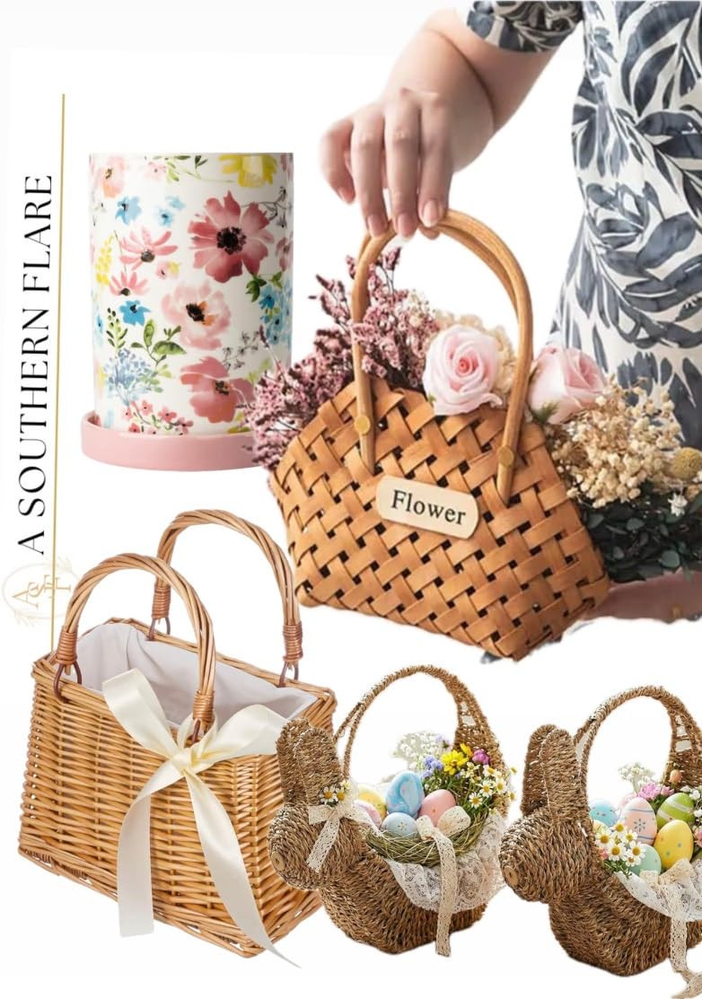 WAIT FLY Flower Porcelain Kitchen Utensil Holder with Bottom Flatware Storage Organizer Utensil C... | Amazon (US)