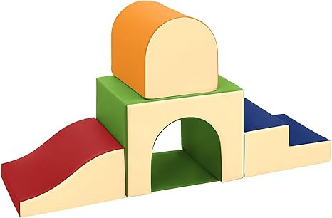 Sumbababy Toddler Climbing Foam Blocks: 4 PCS Indoor Play Gym with Slide and Stairs - Soft Playgr... | Amazon (US)