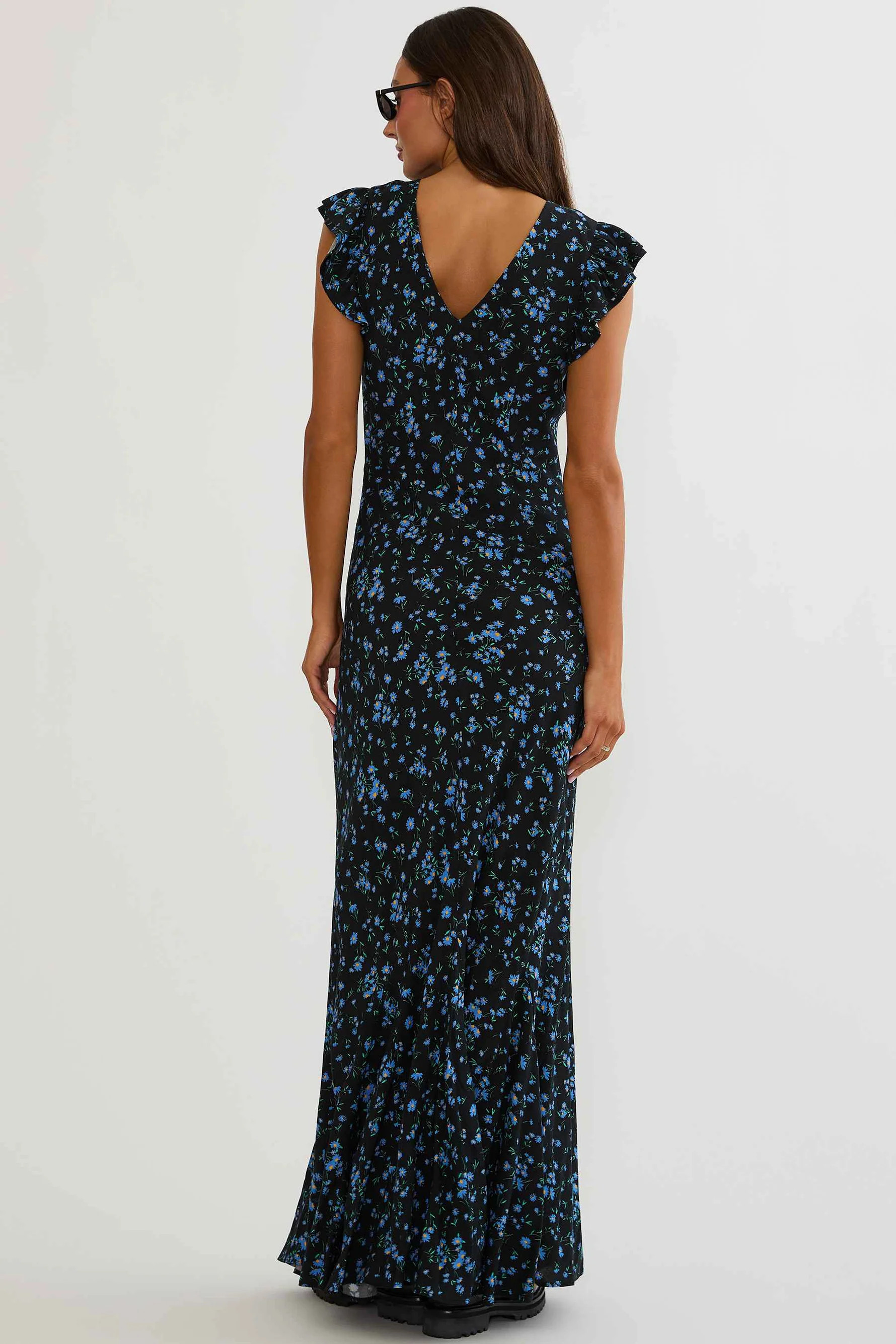 Elodie Dress Wild Bluebell | Floral Maxi Dress | Beach Riot | Beach Riot