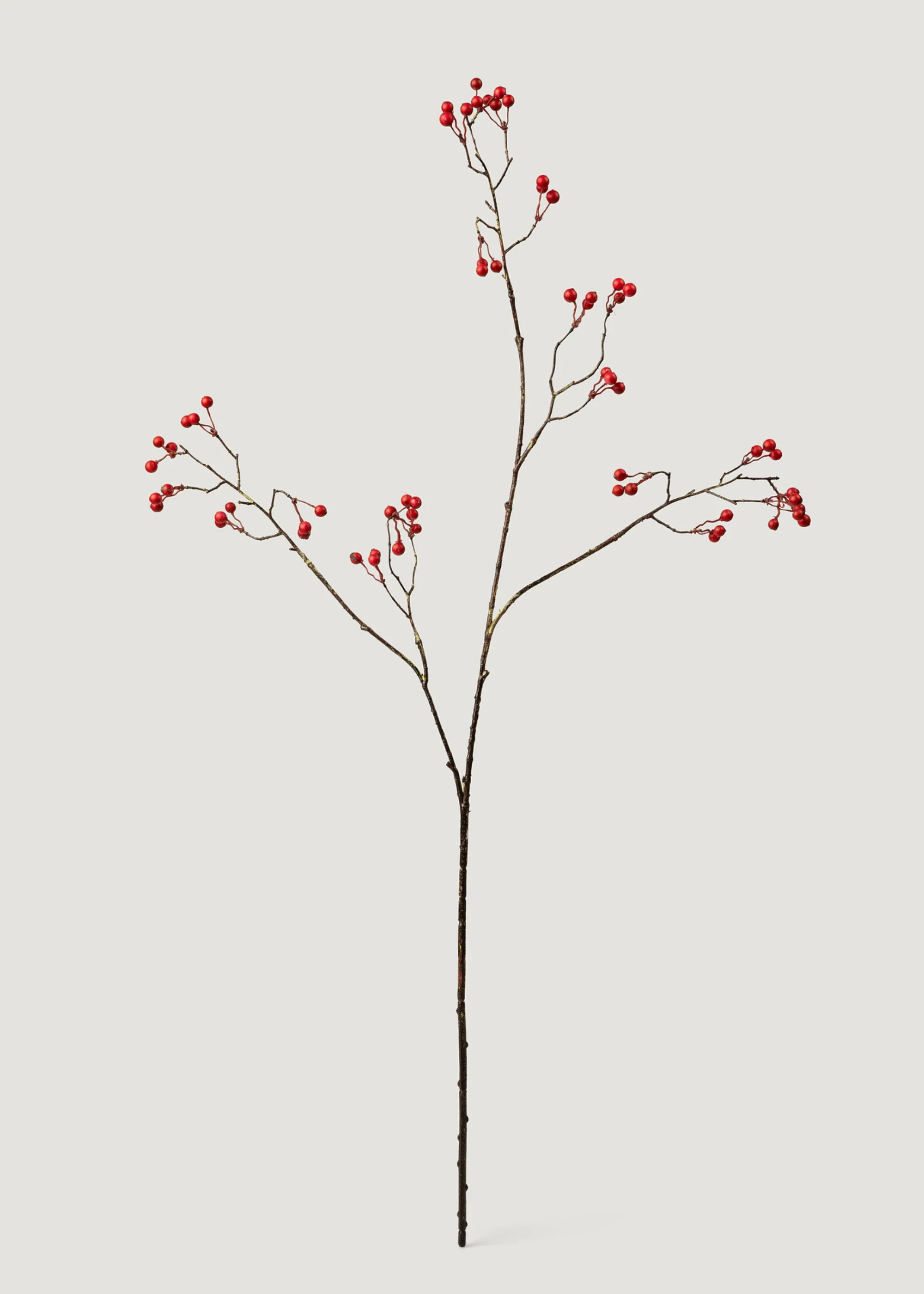 Artificial Christmas Berry Branch in Red - 38" | Afloral