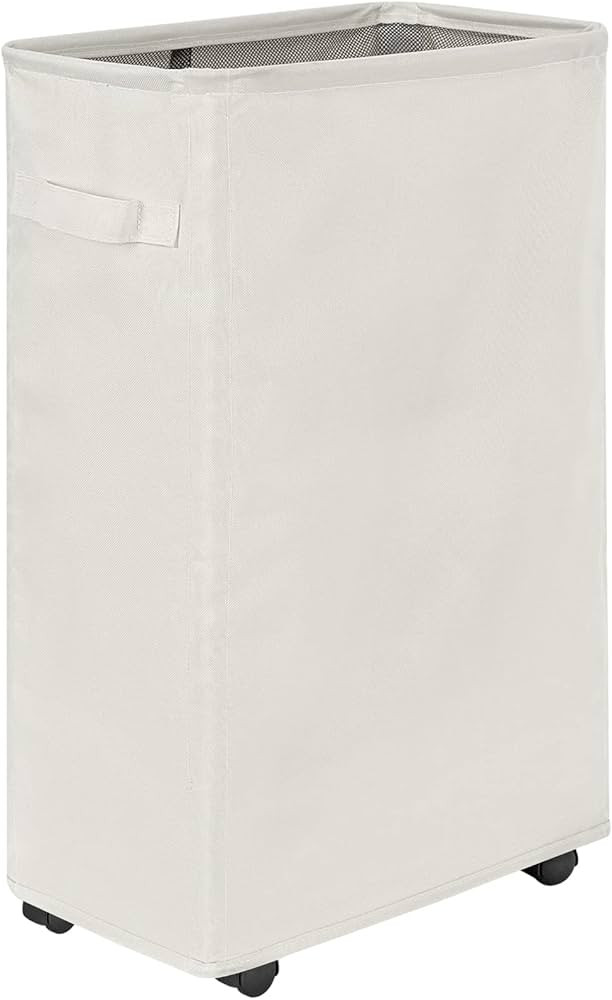 Chrislley 45L Slim Laundry Hamper with Wheels Narrow Rolling Laundry Basket Foldable Dirty Clothe... | Amazon (US)