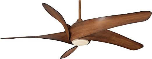 Minka-Aire F905L-DK Artemis XL5 62 Inch Ceiling Fan with LED Light and DC Motor in Distressed Koa... | Amazon (US)