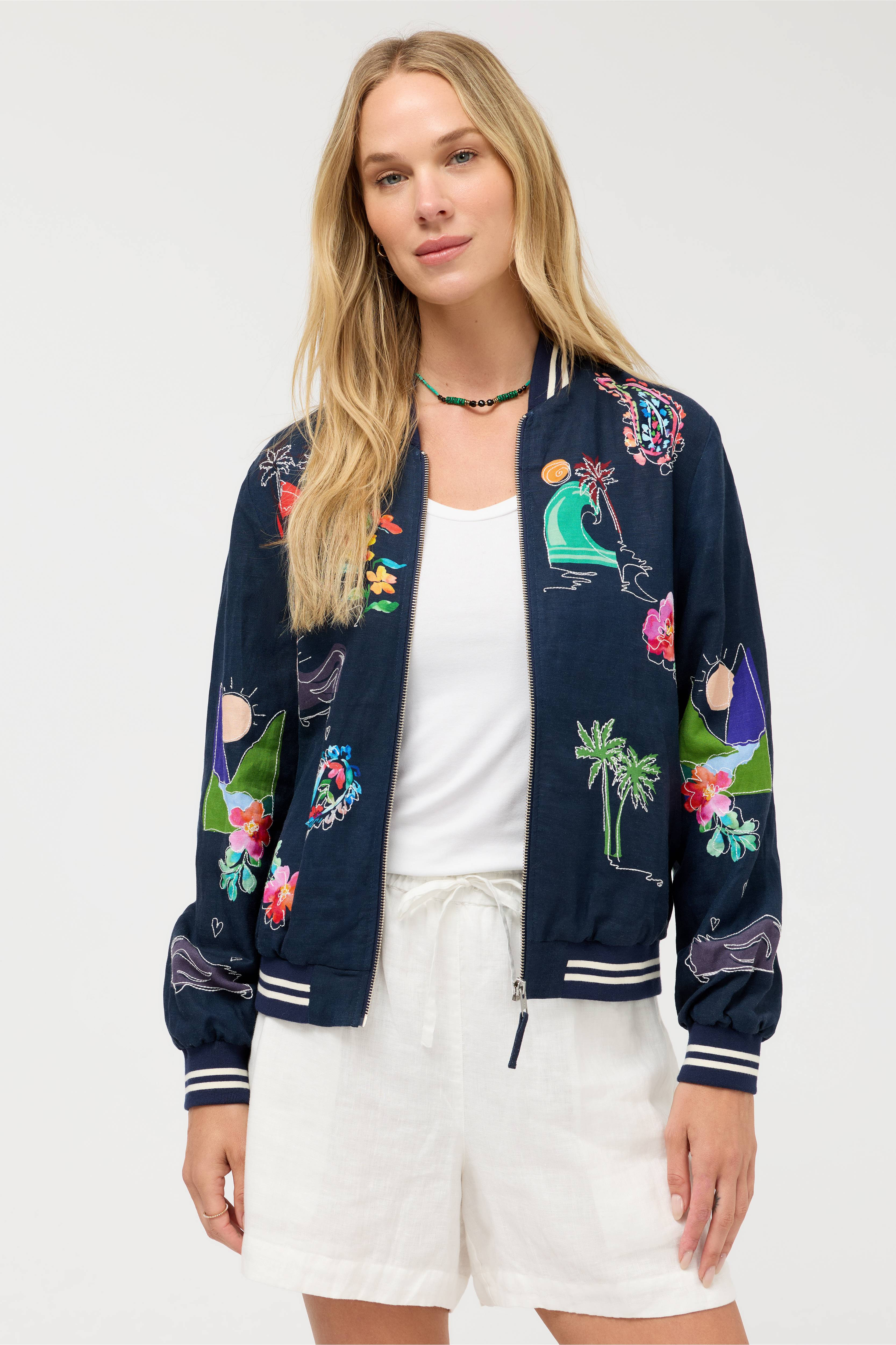 OAKLYNN BOMBER JACKET
                                
                                    
     ... | Johnny Was