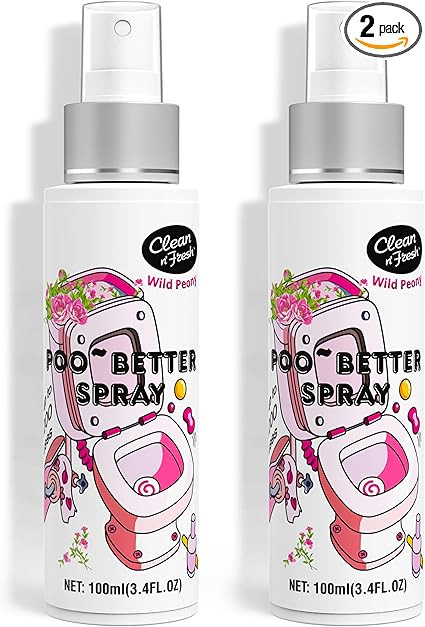 Clean-n-Fresh Toilet Spray, Wild Peony Scent, Bathroom Odor Eliminator & Air Freshener For Room, ... | Amazon (US)