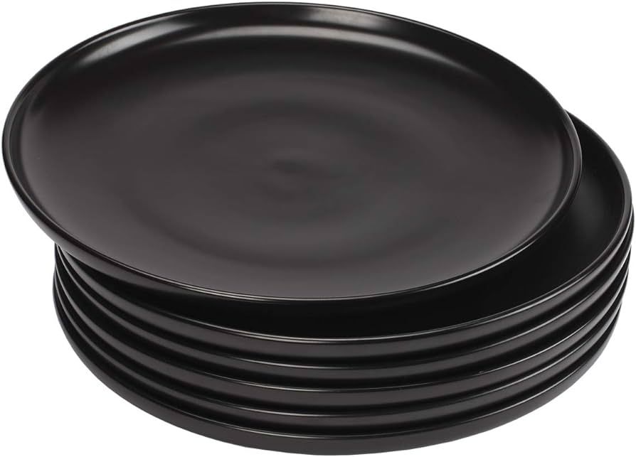 Monamour 10 Inch Matte Porcelain Dinner Plate, Elegant Round Ceramic Serving Plate for Steak, Sal... | Amazon (US)