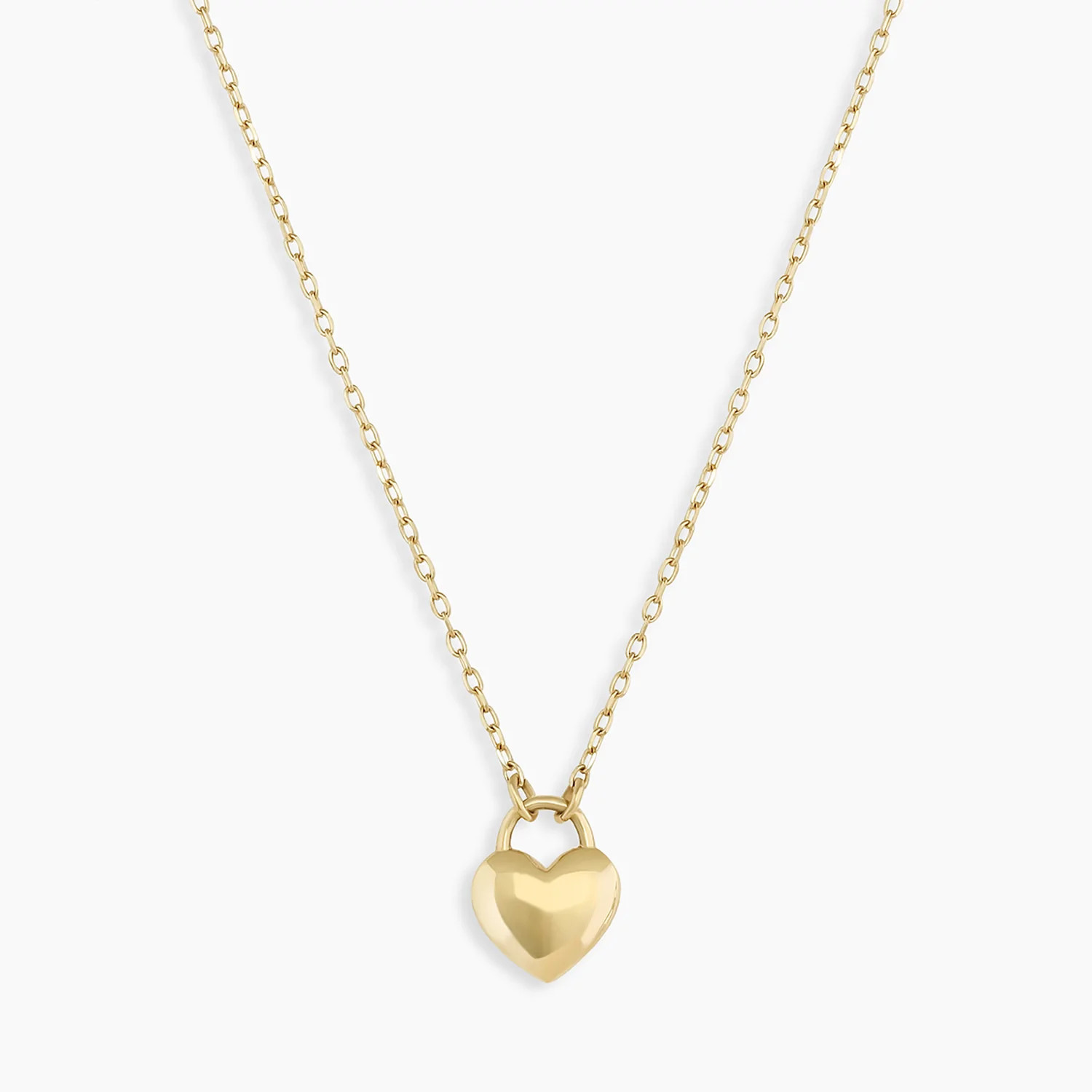 14k Gold Heart Padlock Necklace | Gorjana
