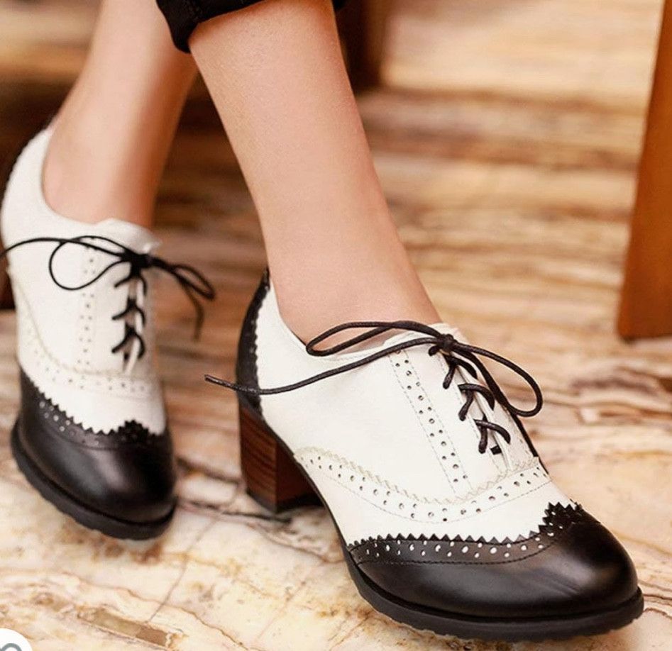 #shoes #broguedlaceupheels #wingtips #loafer #retro #costume #costume #blackandwhite #saddleshoes #chunkyheels #b&wshoes

#LTKshoecrush #LTKstyletip