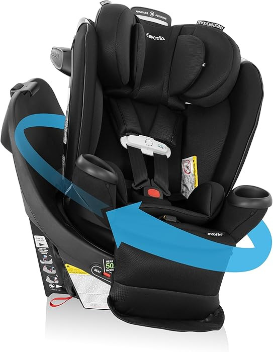 Evenflo Gold Revolve360 Extend All-in-One Rotational Car Seat with SensorSafe (Onyx Black) | Amazon (US)