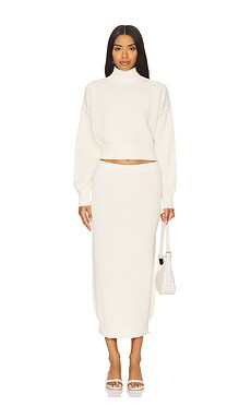 Free People x free-est Hailee Sweater Skirt Set in Powder Sand from Revolve.com | Revolve Clothing (Global)