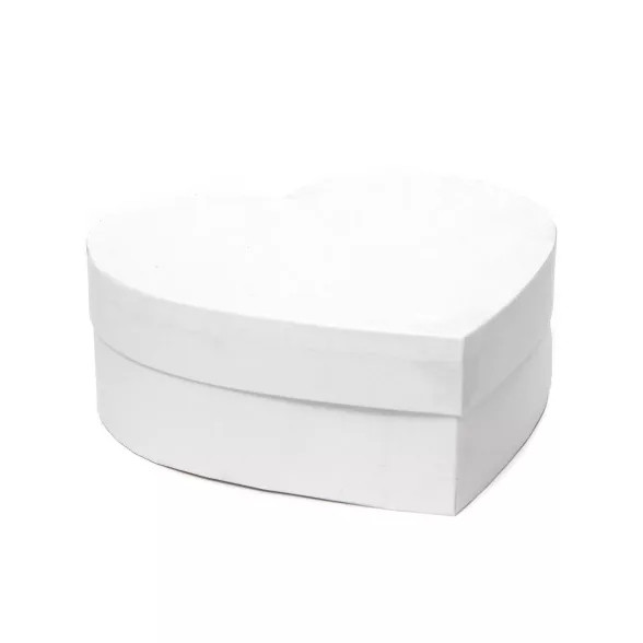 Heart Shaped Valentine's Day Gift Box White - Spritz™ | Target