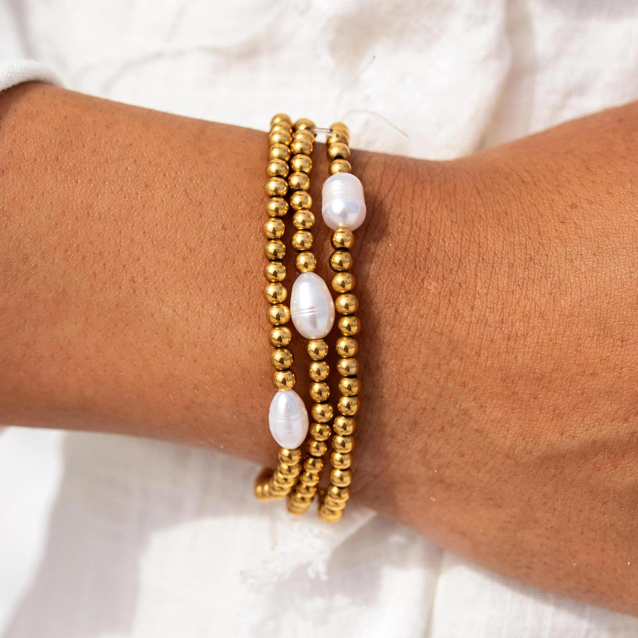 Seaside Pearl Stretch Bracelet | ALCO Jewelry