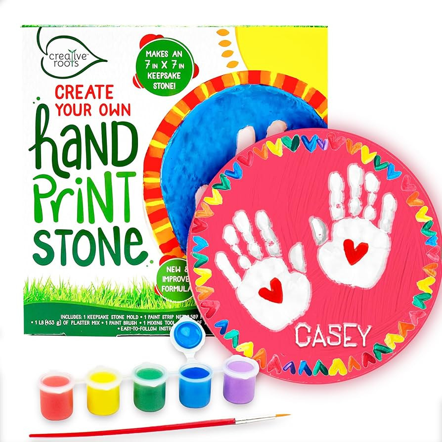 Creative Roots Create Your Own Handprint Stone by Horizon Group USA | Amazon (US)