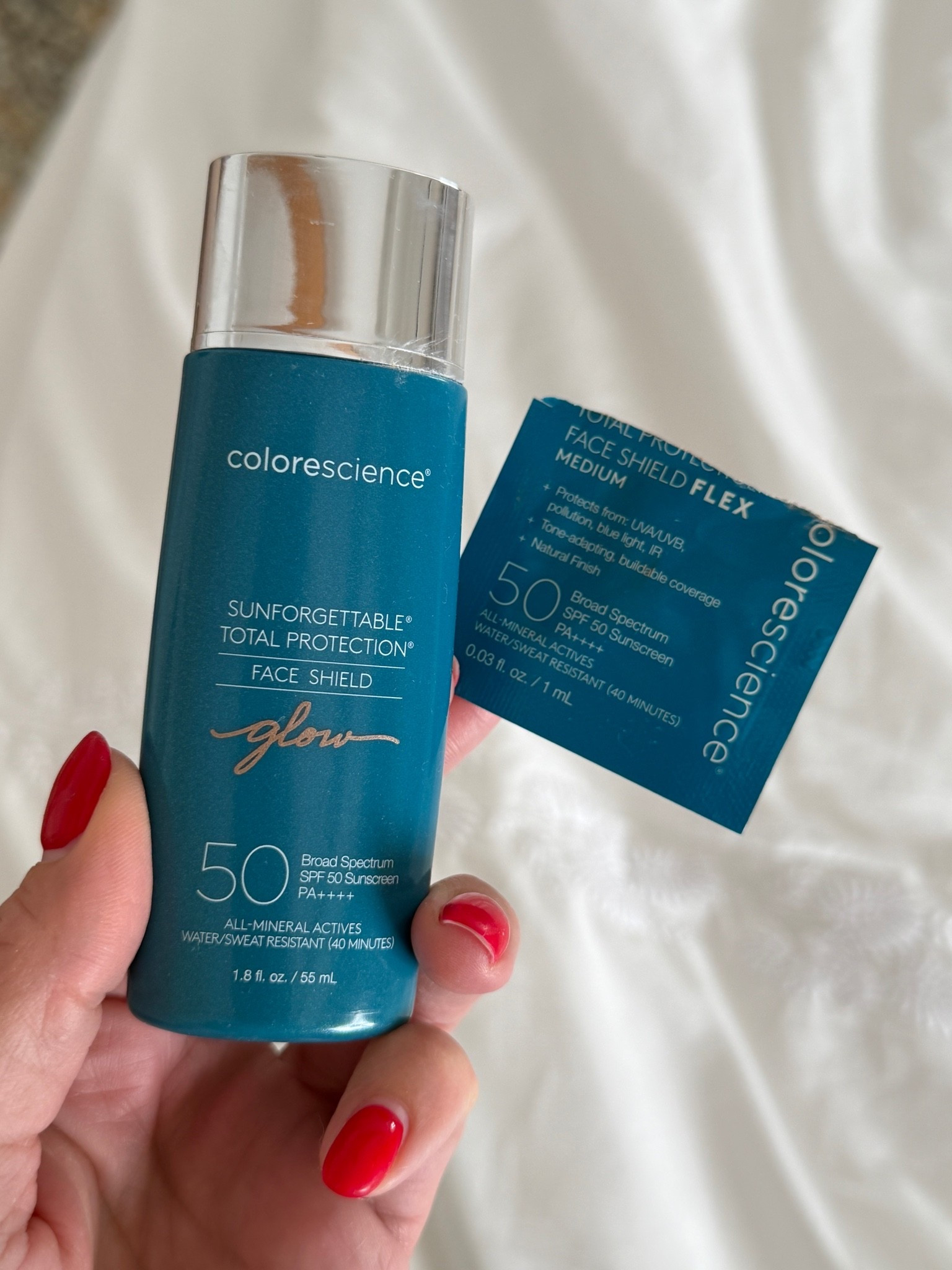 This sunscreen is blowing my mind post CO2 laser treatment. The coverage and glow is amazing! They sent me a sample of the Flex one in shade medium but I’m ordering a full bottle for myself!

#LTKdayinmylife #LTKselfcare #LTKOver40