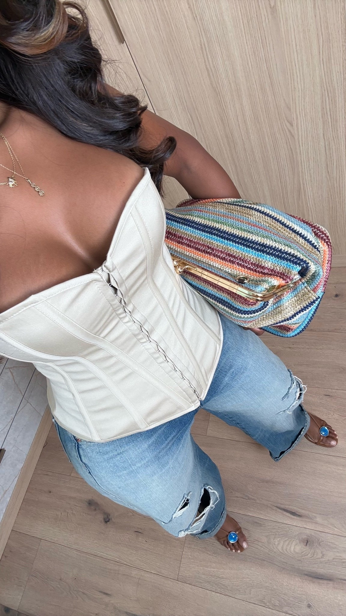 Absolutely obsessed with this corset and baggy jeans. Look perfect for elevated casual wearing summer.

#LTKootd #LTKSaleAlert #LTKPetite