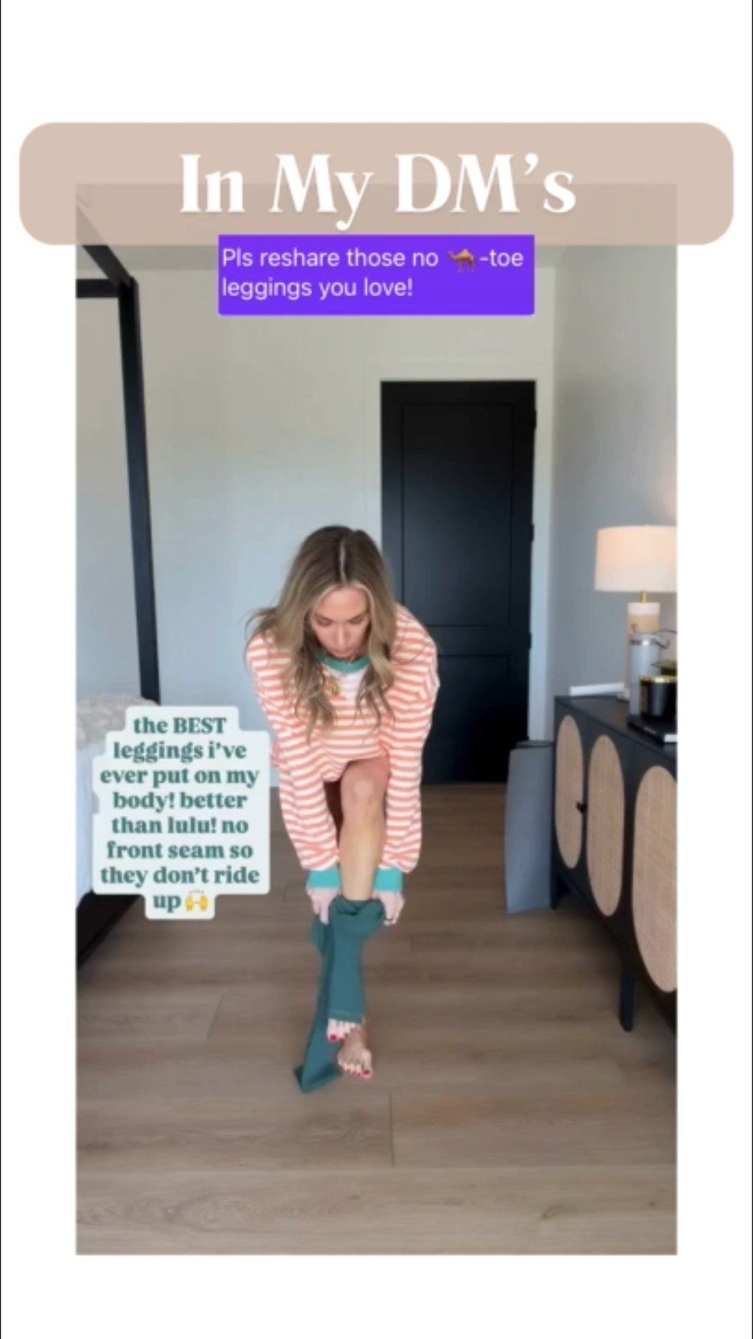 These are the Amazon leggings. I’m always raving about! They have no front seam, which means no camel toe. And they don’t ride up at all. I honestly reach for these over more expensive brains I own them in so many colors now.

#LTKPetite #LTKActive #LTKootd