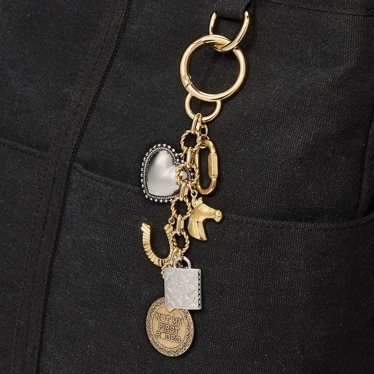 Mixed Western and Horse Bag Charm - A New Day™ Gold/Silver | Target