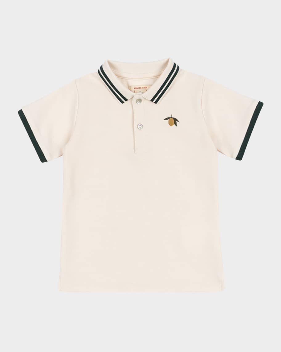 Konges Slojd Boy's Florian Embroidered Polo Shirt, Size 9M-6 | Neiman Marcus