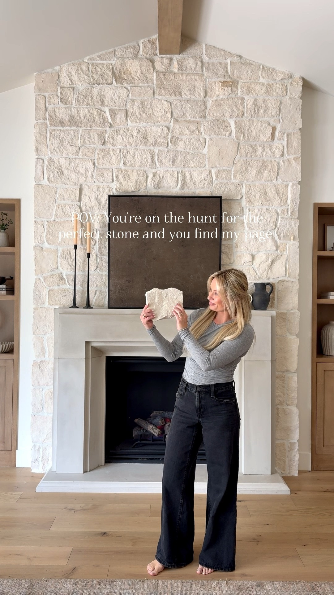  We went with Blanco Rubble from AAA Natural Stone and finished it with white-on-white sanded grout to keep everything soft, cohesive, and timeless. I love how the natural variation in the stone adds depth and texture while still keeping the overall palette light and neutral.

Materials like this are what make a space feel warm, layered, and collected. The subtle tones in the stone paired with a matching grout allow the texture to stand out without feeling busy, which was exactly the look we were going for.