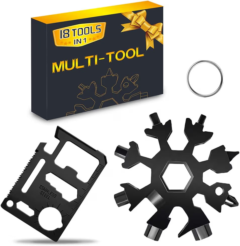 Stocking Stuffers for Men Dad Gifts, Multi Tool 18 in 1 Snowflake Hand Tools Christmas Xmas Gifts... | Amazon (US)