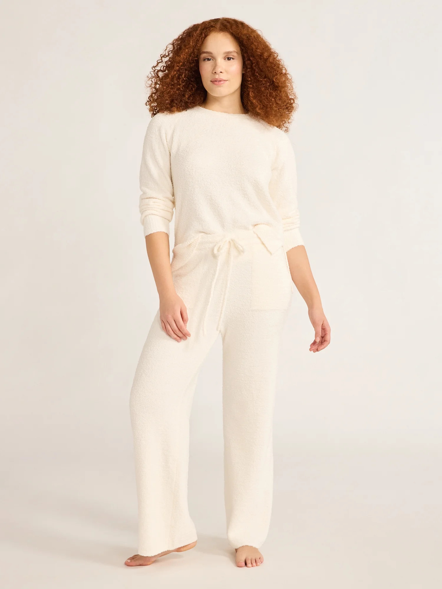 Joyspun Women's Chenille Top and Pants Set, 2-Piece, Sizes XS-3X | Walmart (US)