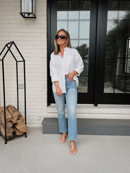 The absolute best fitting pair of denim you will ever buy! 🙌🏼 I size down one because there’s quite a bit of stretch. They are so comfy and flattering I got them in the white too! 

#LTKstyletip #LTKunder100 #LTKshoecrush