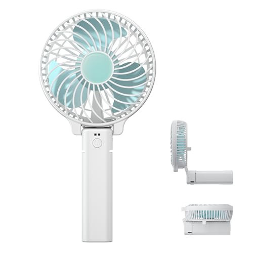 AWINNER Portable Mini Hand Fan, USB Rechargeable, 3 Speed Settings, 10 Hour Battery Life, Folding Design | Amazon (US)