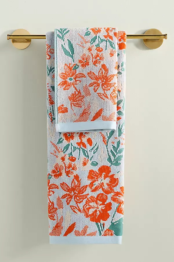 Lillian Cotton Bath Towel Collection | Anthropologie (US)
