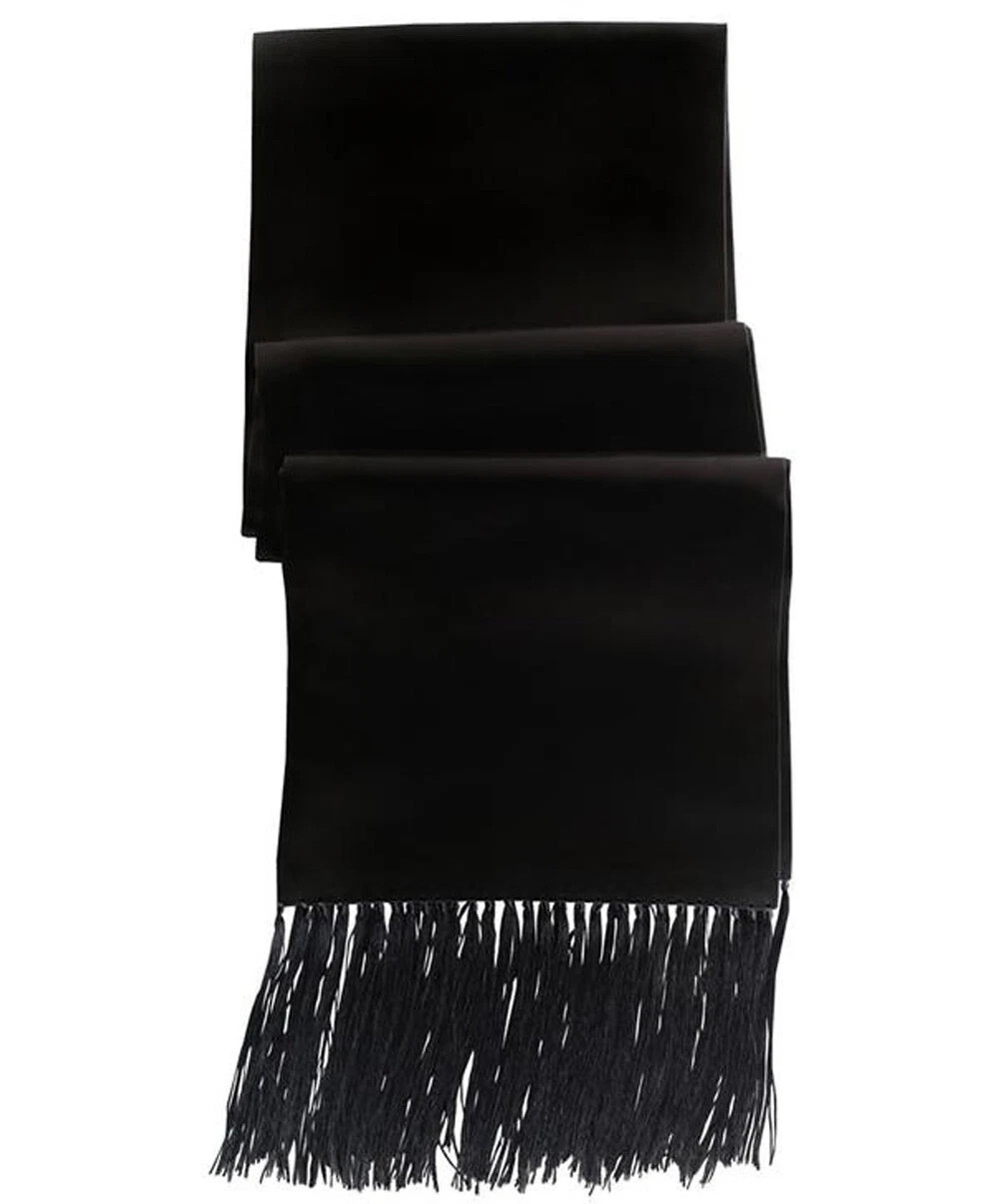 Satin Tuxedo Scarf in White or Black | eBay | eBay US