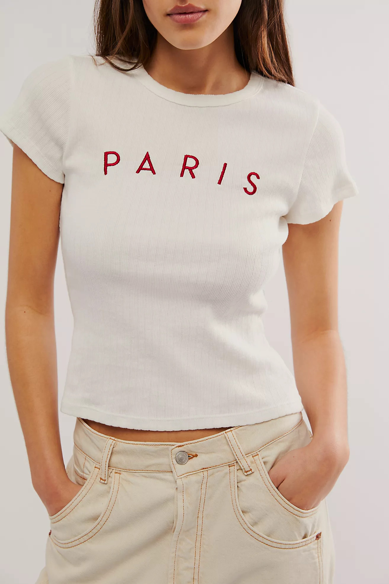 Destination Pointelle Tee | Free People (Global - UK&FR Excluded)