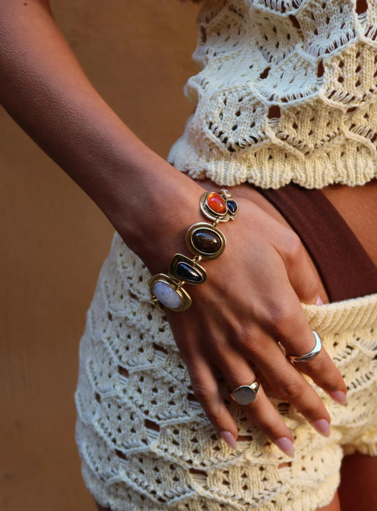 Jazlyn Stone Bracelet Gold | Princess Polly US