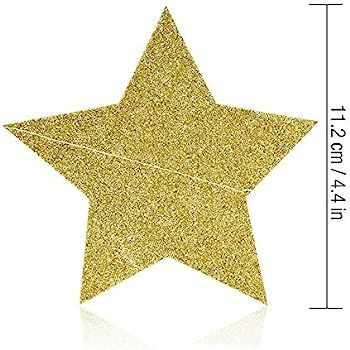 Skoye 2-Pack,Gold Star Garland, Golden Christmas Galaxy Banner, Twinkle Twinkle Little Star Garla... | Amazon (US)