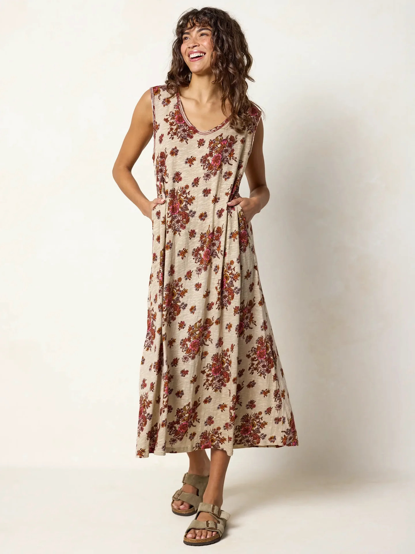 Hangout Cotton Midi Dress | Natural Life