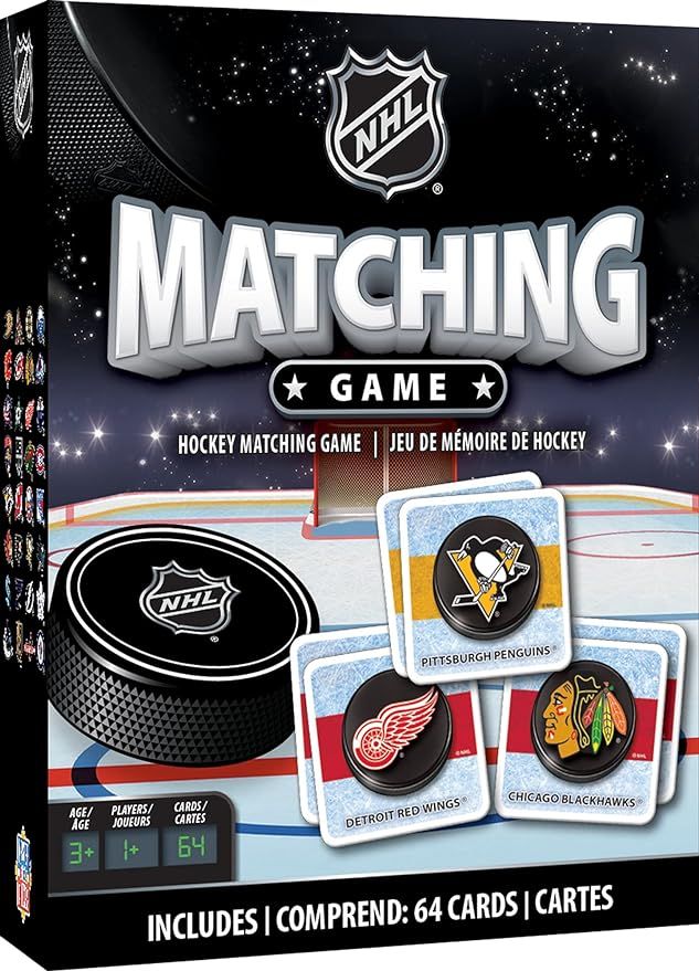 MasterPieces Sports Games - NHL League Matching Game - Game for Kids and Family - Laugh and Learn | Amazon (US)