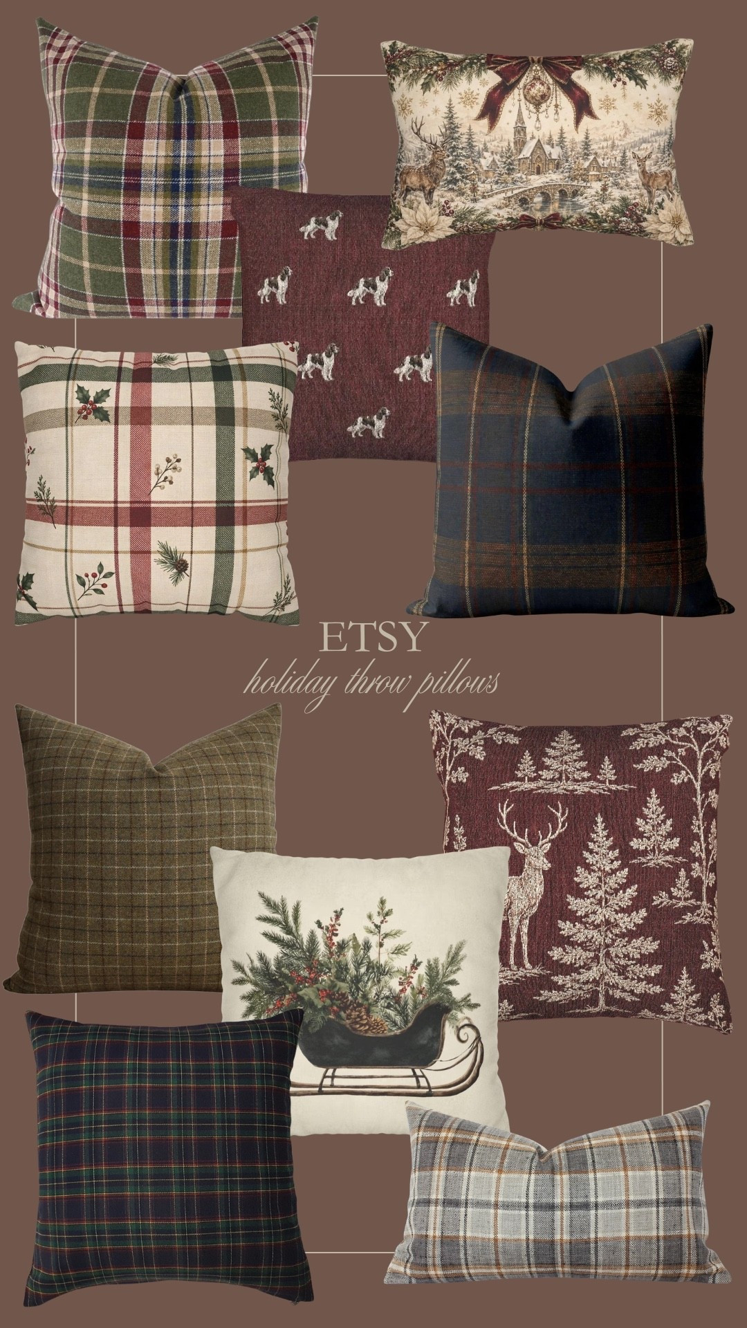 Holiday throw pillows from Etsy 😍

#LTKHome #LTKSeasonal