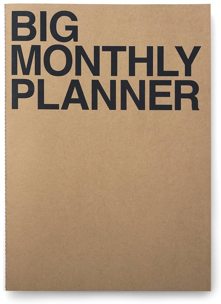 JSTORY Big Monthly Planner Stitch Bound Lays Flat Undated Year Round Flexible Cover Goal/Time Org... | Amazon (US)