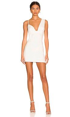 superdown Eleanor Mini Dress in White from Revolve.com | Revolve Clothing (Global)