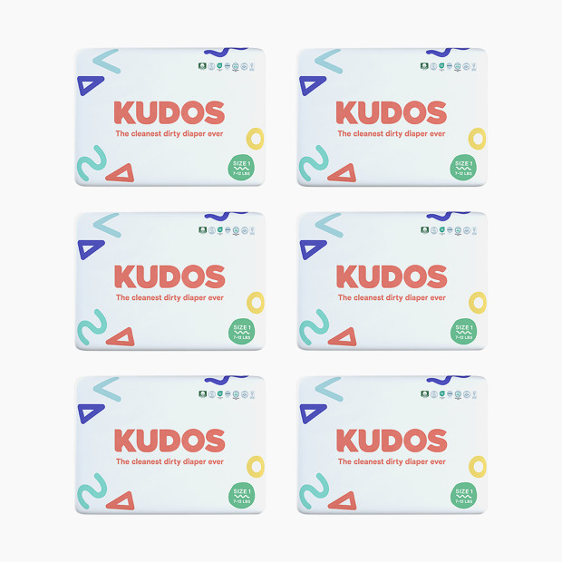 Kudos Diapers, Monthly Supply Size 1/210 Count | Babylist