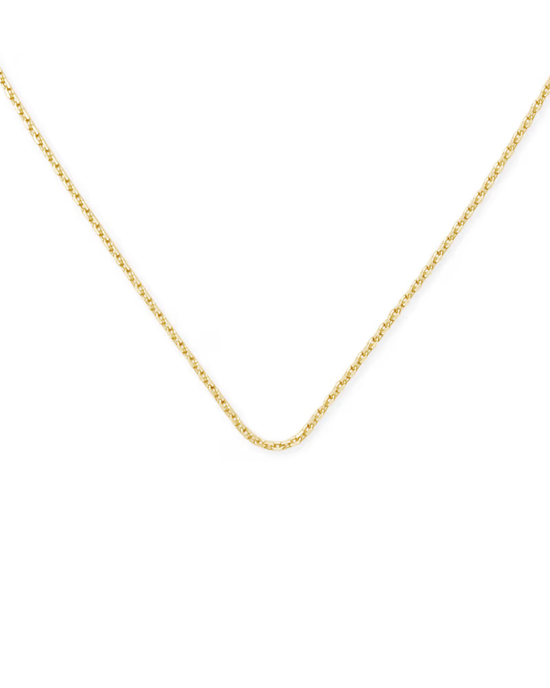 18 Inch Thin Chain Necklace in 18k Gold Vermeil | Kendra Scott