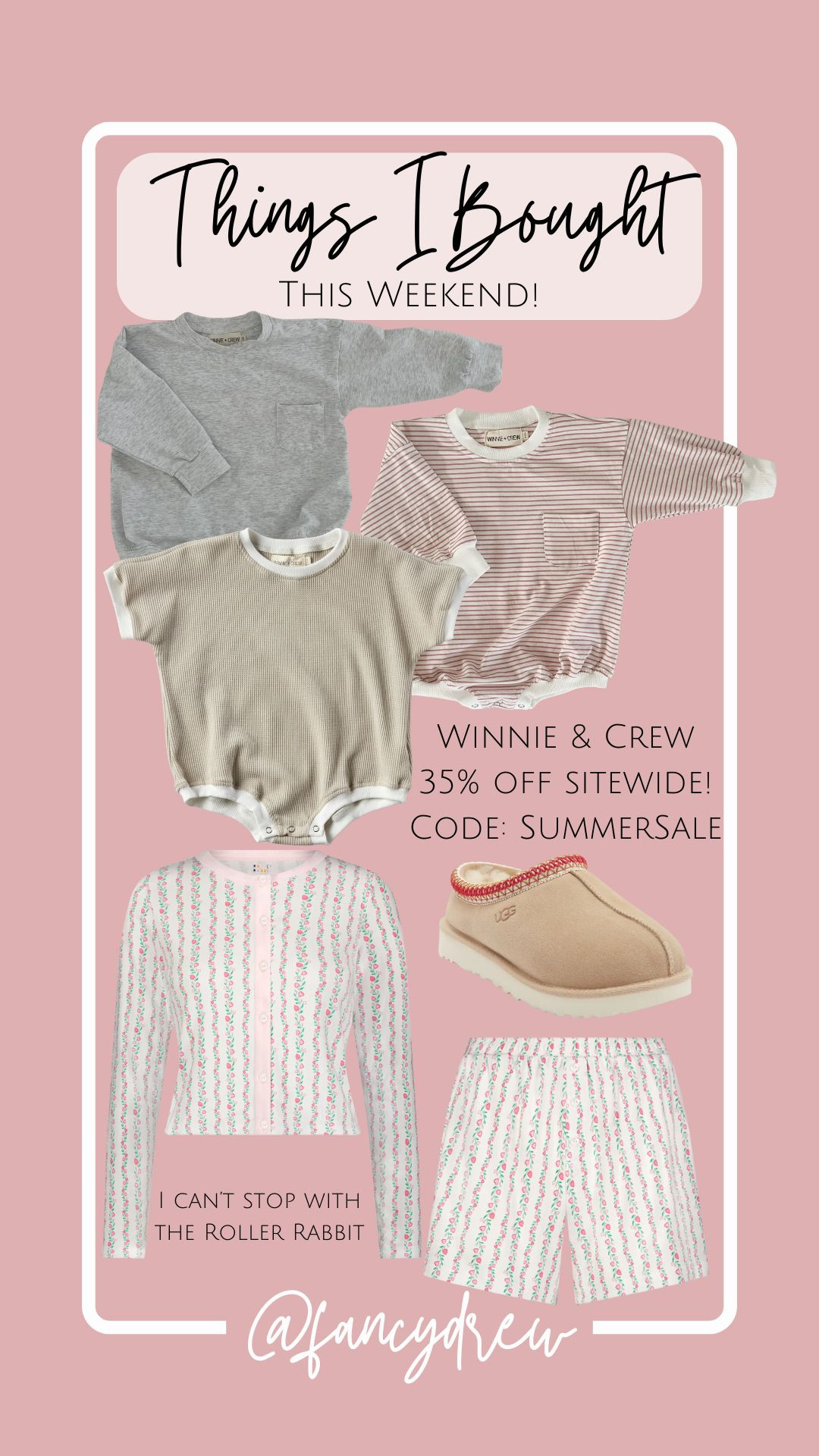 Things I bought over the weekend. Favorite baby clothes @ Winnie & Crew are 35% off site wide. CODE: SUMMERSALE.  

 #LTKBaby #LTKKids #LTKFamily