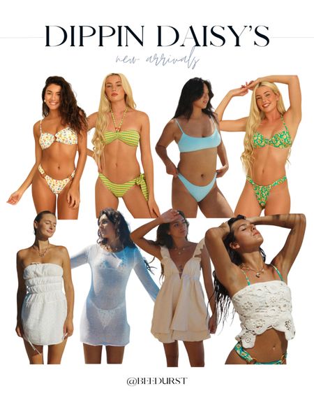 New in at Dippin Daisys! Super cute summer swimsuits and other fun cover ups, dresses and tops for summer or your next beach trip! Summer swimsuit, two piece swimsuit, summer bikini, sustainable swimsuit, sustainable bikini, affordable swimsuit, affordable bikini, patterned swimsuit, patterned bikini, halter swimsuit, halter bikini, triangle swimsuit, triangle bikini, bandeau swimsuit, bandeau bikini, strapless dress, cover up dress, knit dress, knit cover up dress, linen dress, mini dress, crochet top, strapless top, boho top, beachy top, beachy dress 

#LTKFindsUnder100 #LTKSwim #LTKFindsUnder50